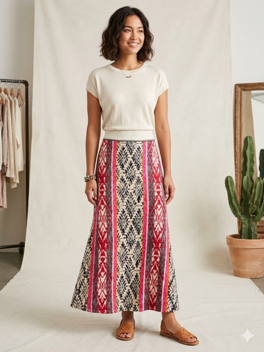 Anthro Vanessa Virginia M Fair
Isle Maxi Skirt